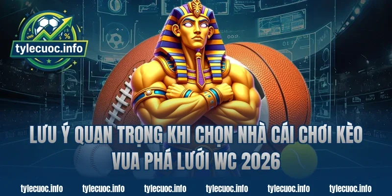 Lưu ý quan trọng khi chọn nhà cái chơi kèo vua phá lưới WC 2026