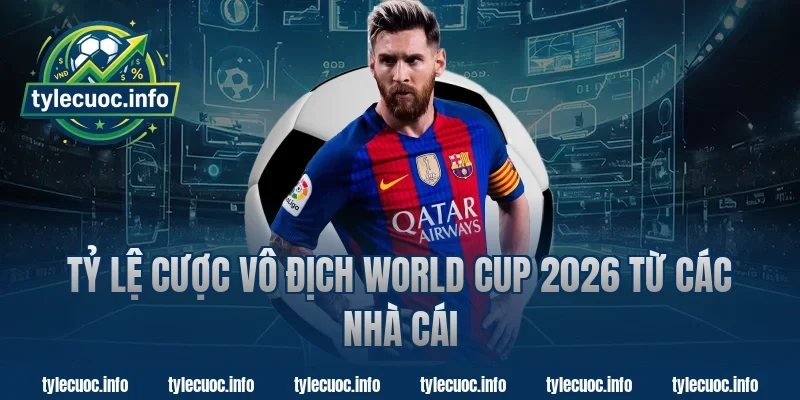 Tỷ lệ cược vô địch world cup 2026 từ các nhà cái